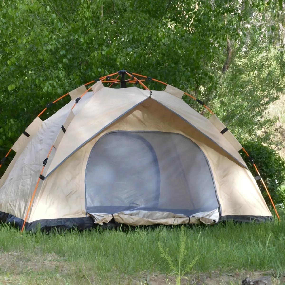 QuickCamp – Most-wanted Camping Shelter Tent with 4-Person Protection UV Pop-Up Setup Resilient Instant