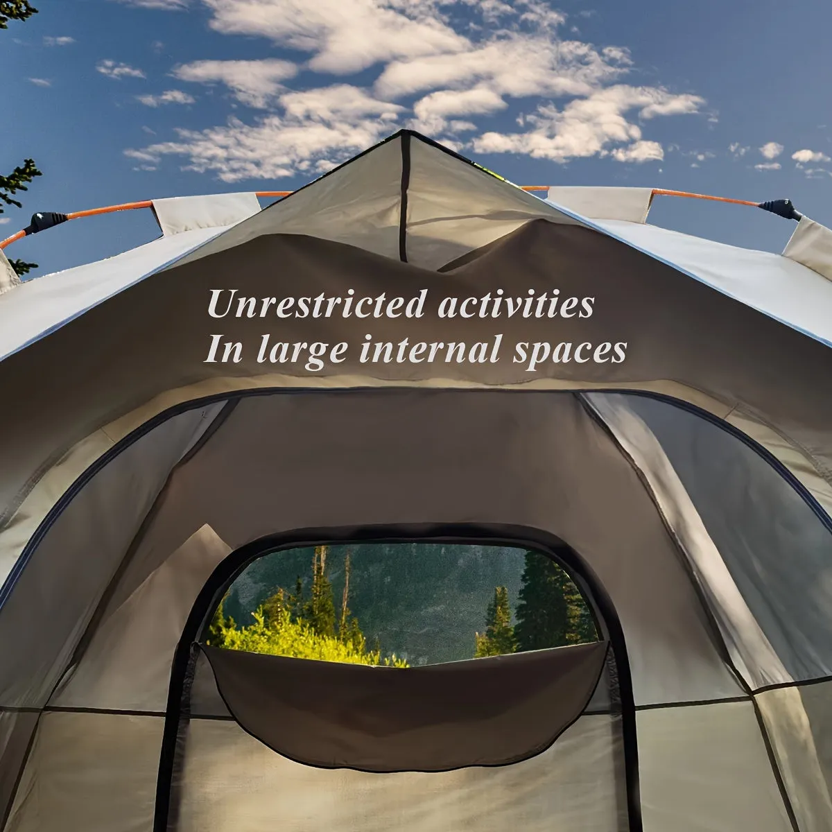 QuickCamp – Most-wanted Camping Shelter Tent with 4-Person Protection UV Pop-Up Setup Resilient Instant