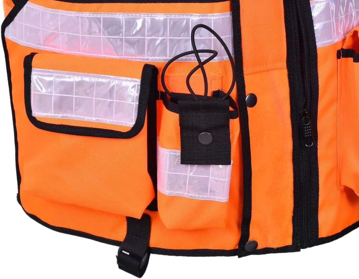 RAC3 High Visibility Security Vest with Reflective Stripes - Ideal for Safety and Identification