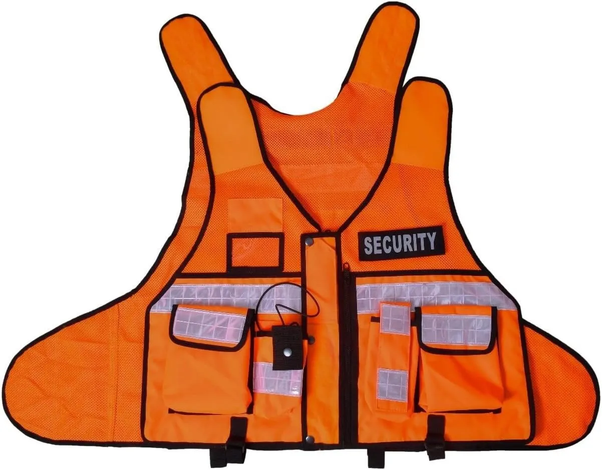 RAC3 High Visibility Security Vest with Reflective Stripes - Ideal for Safety and Identification
