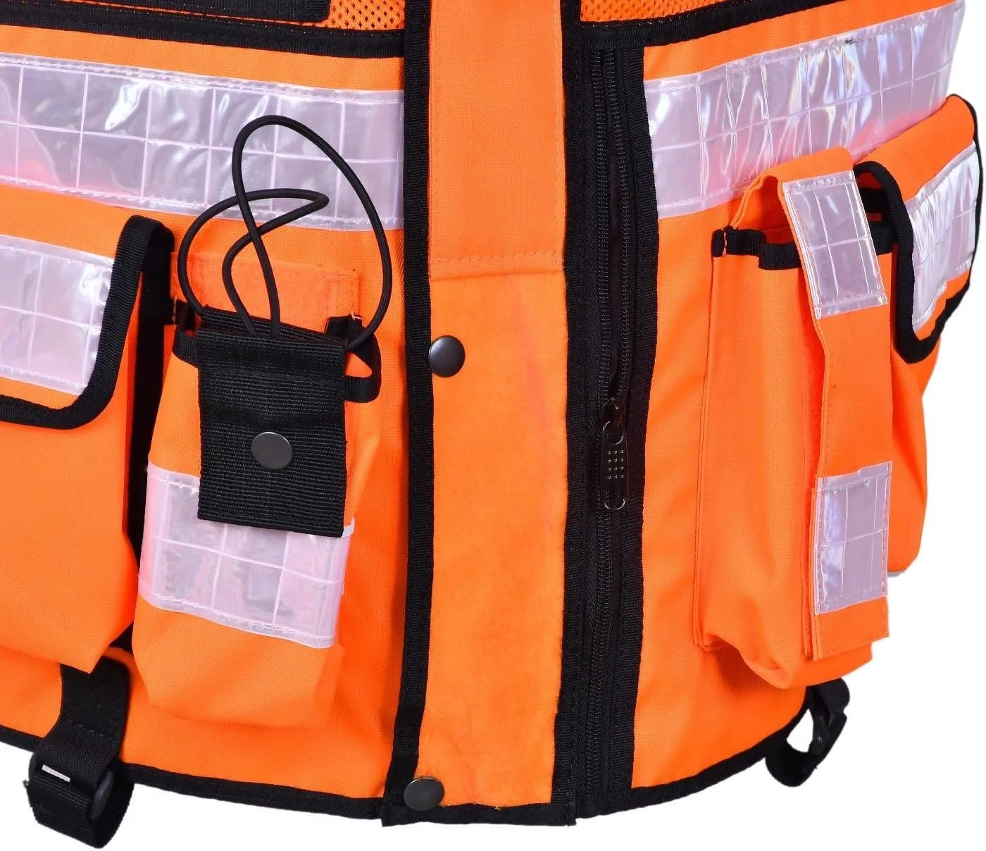RAC3 High Visibility Security Vest with Reflective Stripes - Ideal for Safety and Identification
