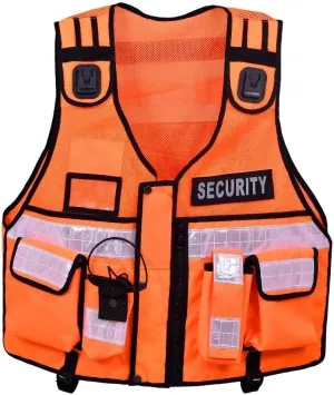 RAC3 High Visibility Security Vest with Reflective Stripes - Ideal for Safety and Identification
