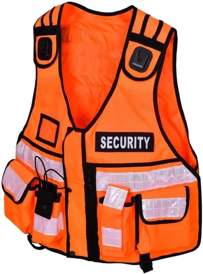 RAC3 High Visibility Security Vest with Reflective Stripes - Ideal for Safety and Identification