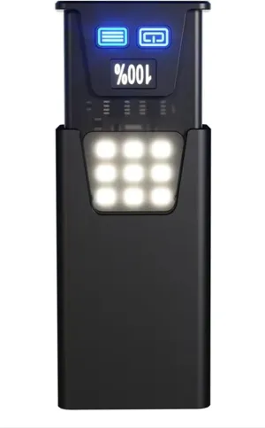 Rechargeable EDC Flashlight 1000 Lumens， LED Mini Flat Flash light with Magnetic Base，USB-C Charging Pocket Flashlight,Multi-Mode Side Light,IPX6 Waterproof for Home, Camping and Emergencies(Black)