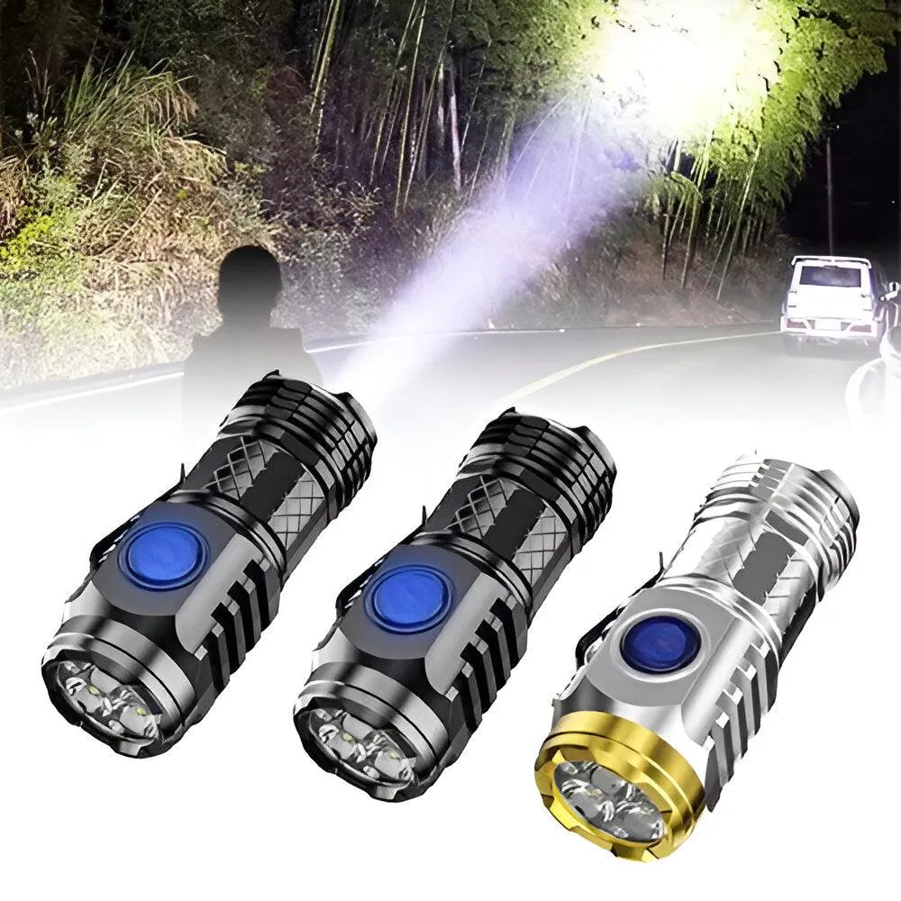 Rechargeable LED Flashlight – Compact, Durable, and Waterproof