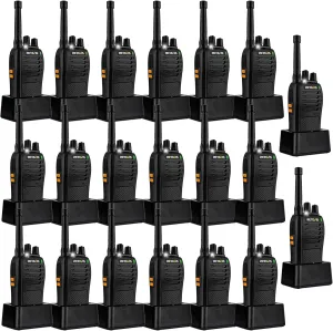 Retevis RB68 Walkie Talkies,USB-C Rechargeable Walkie Talkie for Adults,VOX Handsfree,Emergency Alarm,Durable Two-Way Radios for School Manufacturing Construction Site (20 Pack)