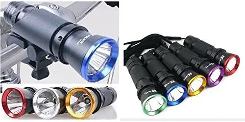 Rhegeneshop 3W Cycling Ride Bike Bicycle Flashlight Front Head Light Torch   Mount Holder