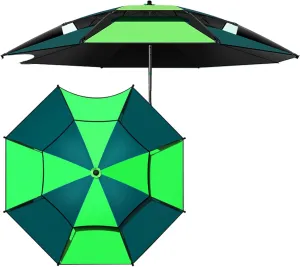 ROLTIN Garden Parasol,Fishing Parasol Umbrella Sun Shade Shelter - with Fishing Accessories - Garden Umbrellas Rainproof - 99% Sunscreen Protection Used for Outdoor Camping Patio Beach Pool Golf
