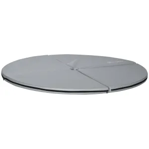 Rootz Foldable Pole Dance Mat - Dance Cushion - Safety Pad - 5cm Thickness for Injury Prevention - Ø 150cm - Grey Plastic Coating
