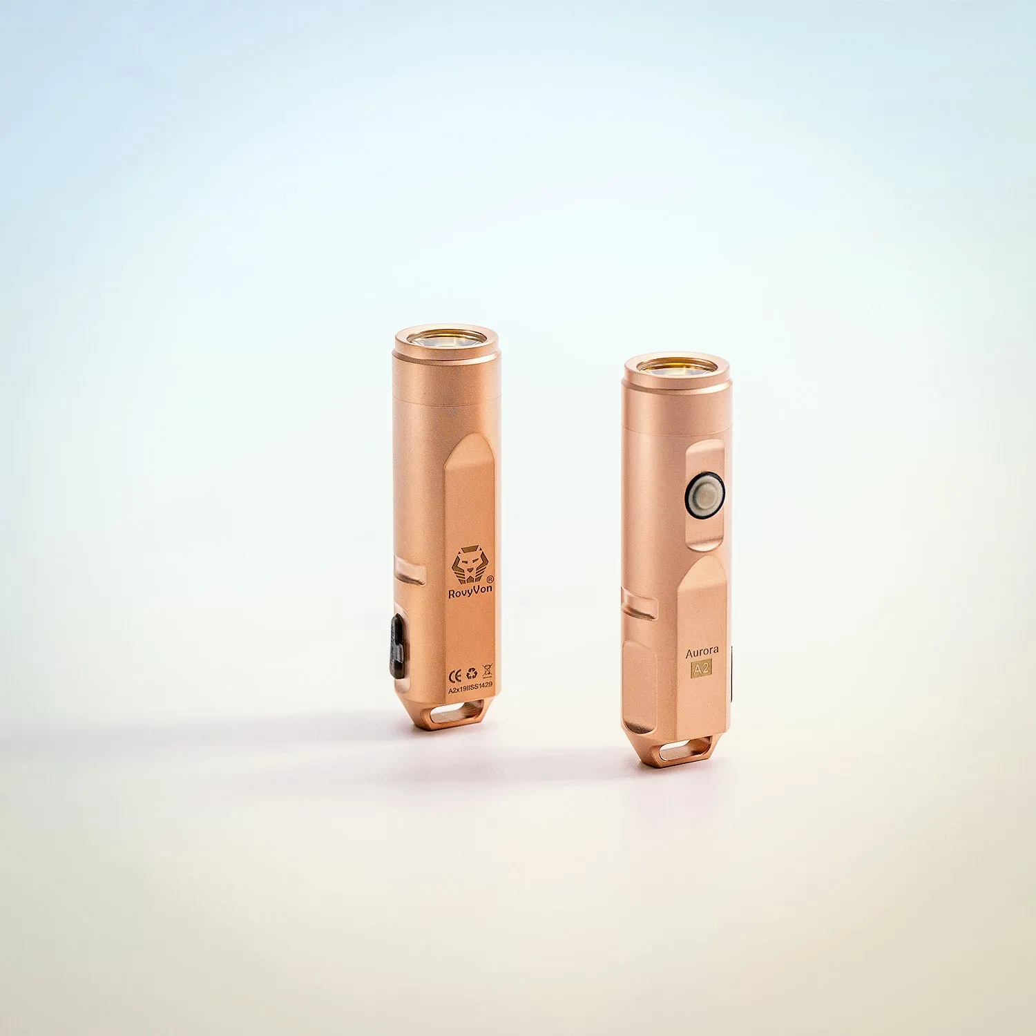 RovyVon Aurora A2x Stainless Steel LED Keychain Flashlight