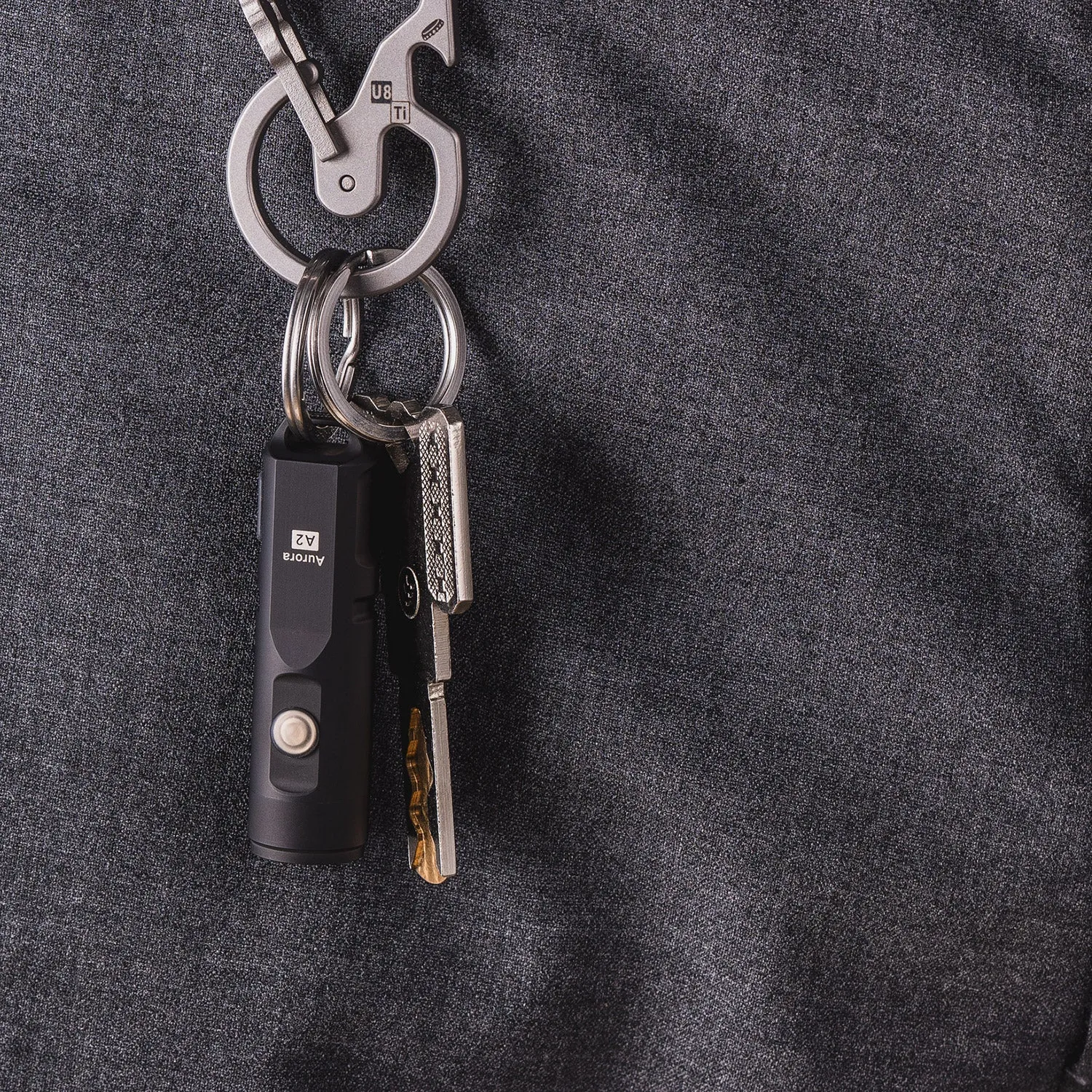 RovyVon Aurora A2x Stainless Steel LED Keychain Flashlight