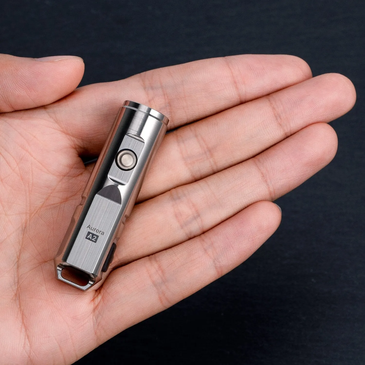 RovyVon Aurora A2x Stainless Steel LED Keychain Flashlight