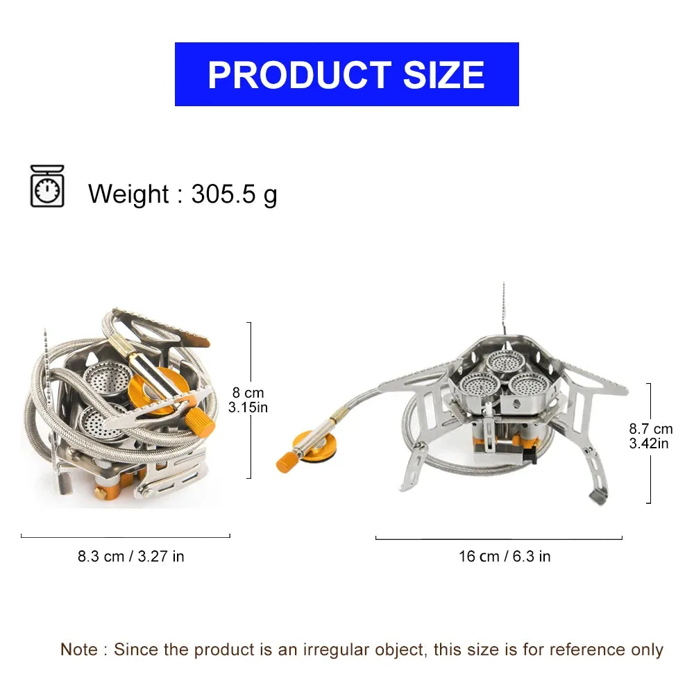 Royaleva Camping Gas Stove - High-Power Portable Outdoor Cooking Equipment