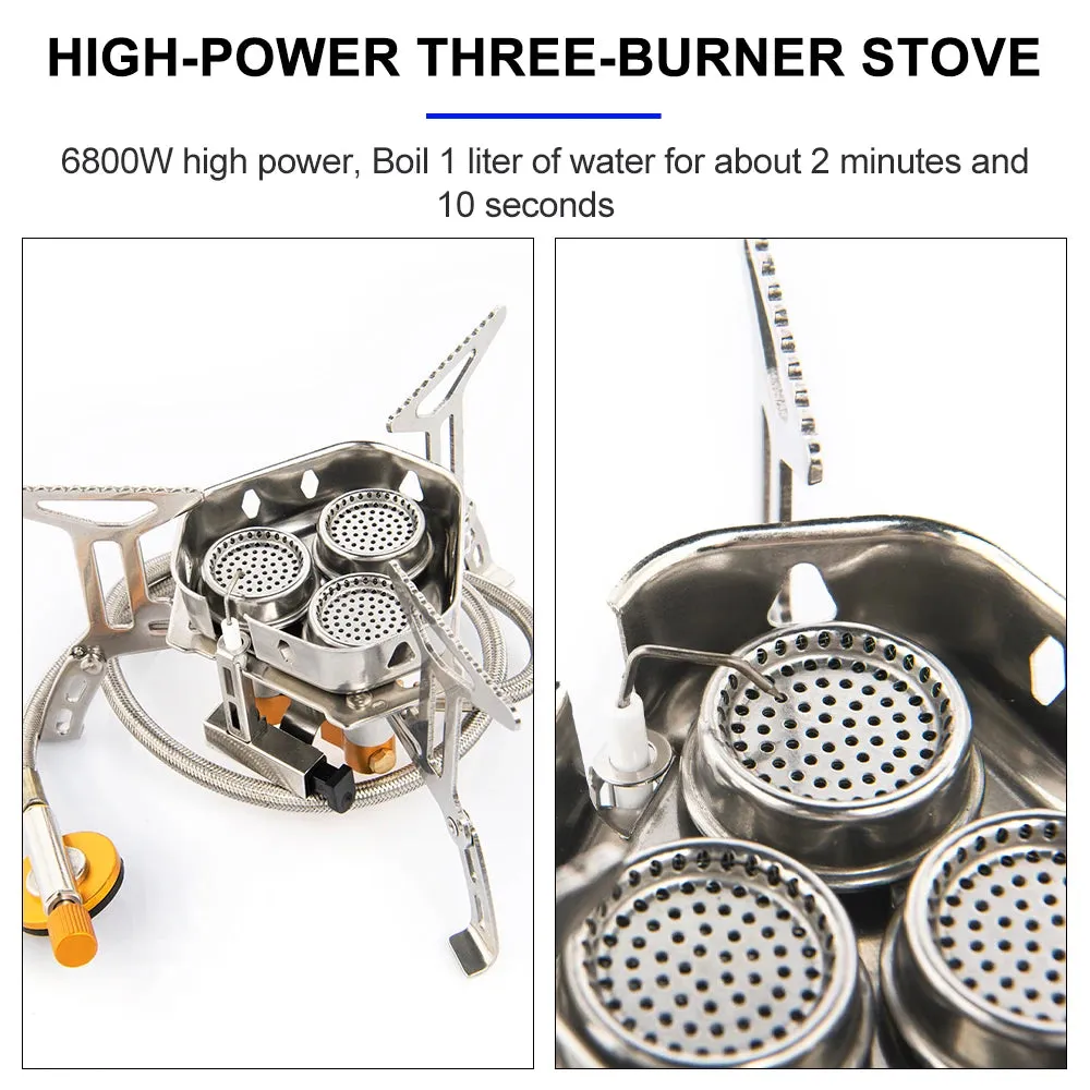 Royaleva Camping Gas Stove - High-Power Portable Outdoor Cooking Equipment