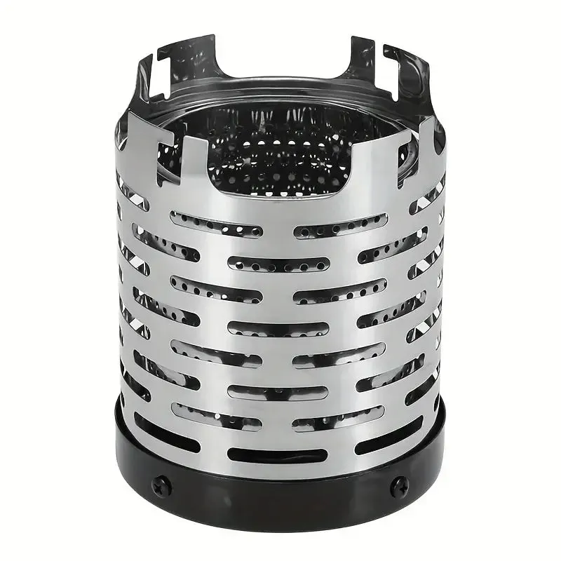 Royaleva Ultralight Mini Camping Stove - Portable Outdoor Gas Heater with Steel Cover