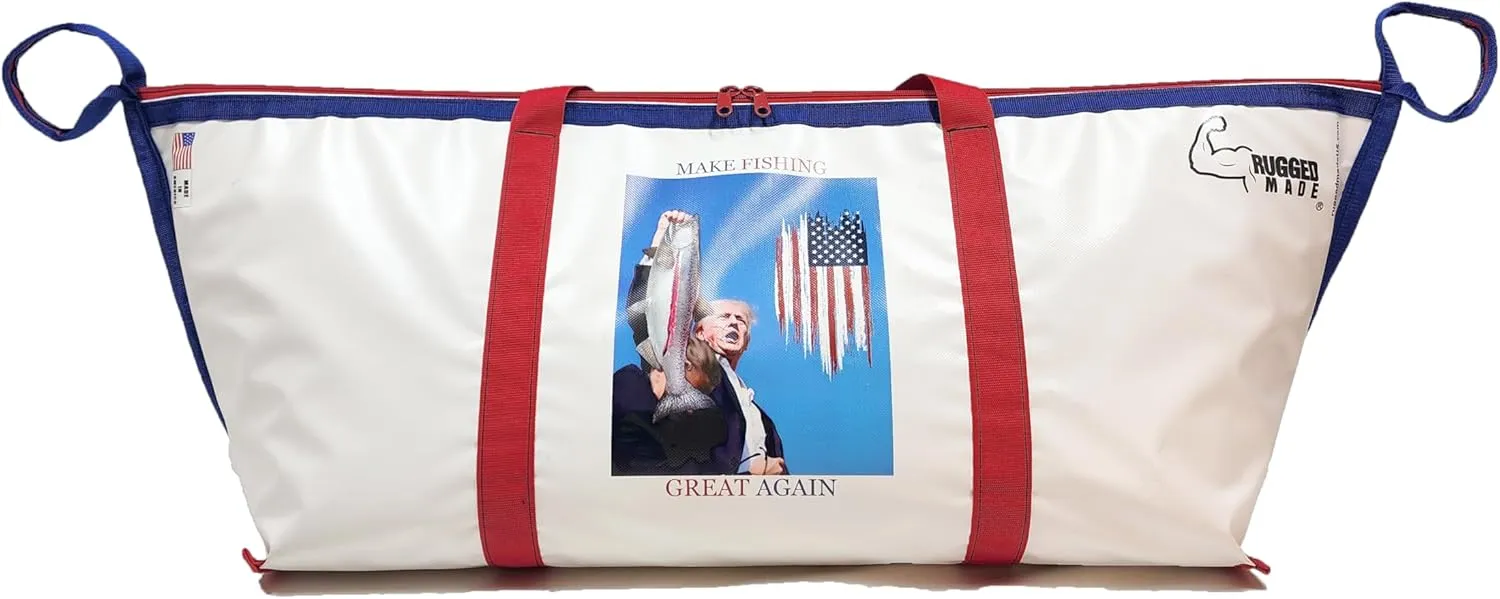 Rugged Made Insulated Fish Kill Bag (Make Fishing Great Again, Medium)