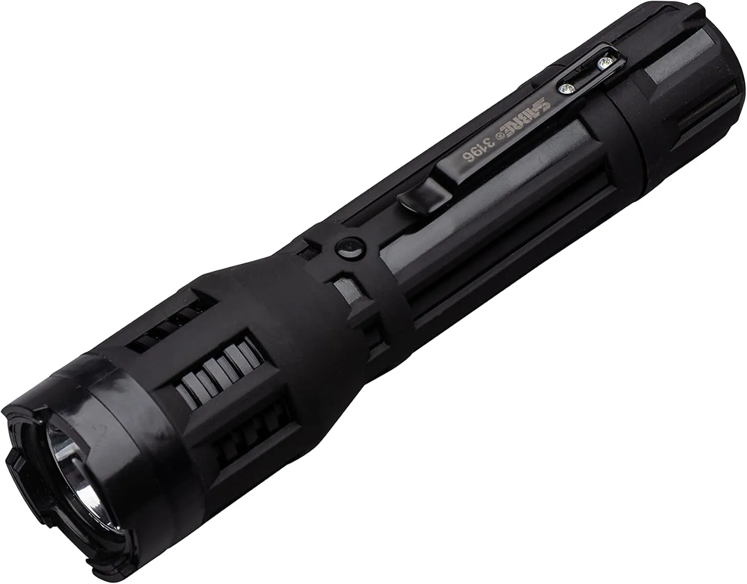 SABRE 2-in-1 Stun Gun with LED Flashlight, Powerful Pain Inducing 1.820 µC Charge, 120 Lumens, Rechargeable Battery, Safety Switch, Includes Wrist Strap and Belt Holster
