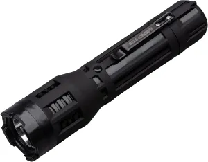 SABRE 2-in-1 Stun Gun with LED Flashlight, Powerful Pain Inducing 1.820 µC Charge, 120 Lumens, Rechargeable Battery, Safety Switch, Includes Wrist Strap and Belt Holster