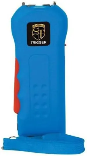 Safety Technology 18 Million Volt Rechargeable Trigger STUN Gun (Blue)
