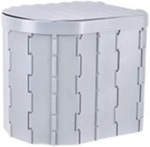 Sankin Shoji NY-MTK564-GY Simple Toilet, Excrement Bag, Coagulant, Gray, Washable, Disaster Prevention, Evacuation, Emergency, Compact, Ultra Lightweight, Easy Assembly