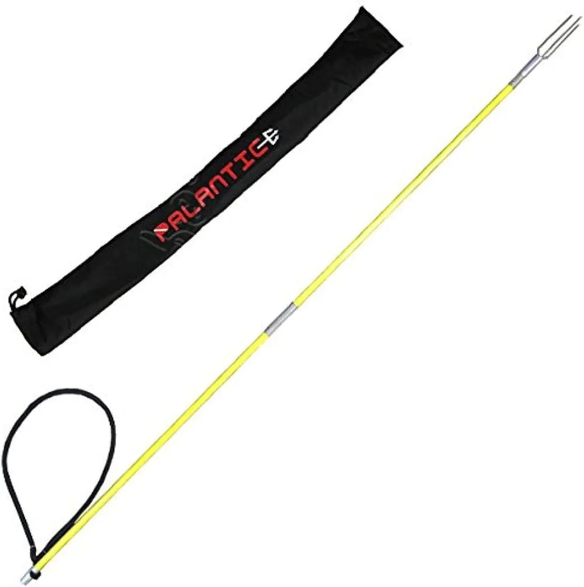 Scuba Choice 4.5' Fiberglass Spearfishing Pole with Lionfish Barb Tip & Bag - Removable Spearhead, 3-Prong Lionfish Tip, Compact & Portable, Ideal for Underwater Hunting, Spearfishing and Fishing