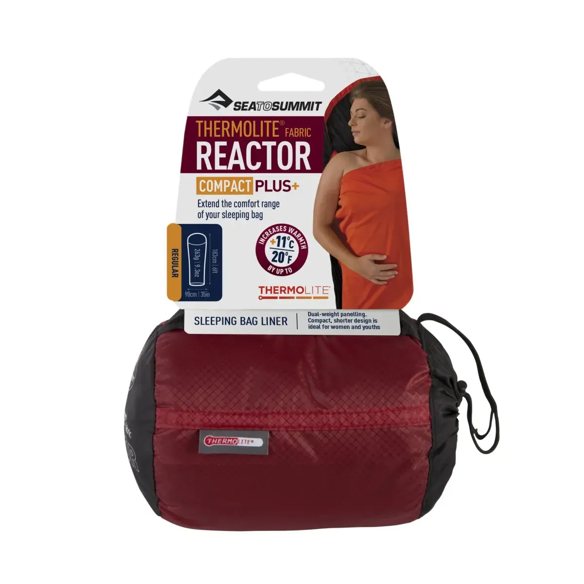 Sea to Summit Sleeping Bag Liner : Thermolite Reactor Compact Plus for Cold Climate