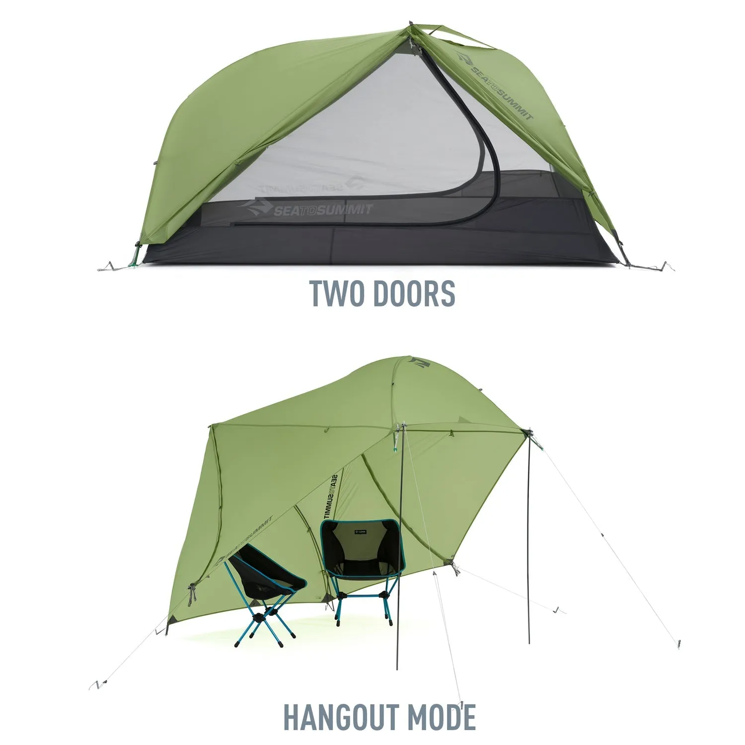 Sea to Summit Telos TR2 Tent Green Bikepacking Version