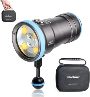 Seal CF 6000 Lumen Dive Light for Underwater Photography, 100m Underwater Video Light 96 CRI with 120 Degree Wide Beam Angle Scuba Flashlight for Professional Dive Photography Fill Light