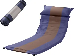 Self-Inflating Sleeping Pad with Pillow, Lightweight Camping Mattress Pad, Sleeping Mat Compact for Tent, Camping, Backpacking, Hiking and Traveling (Blue, 1 Pack)