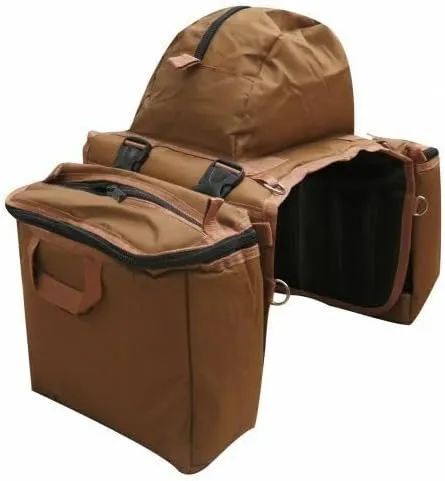 Showman Heavy Nylon Saddle Bag w/Insulated & Detachable Side Coolers