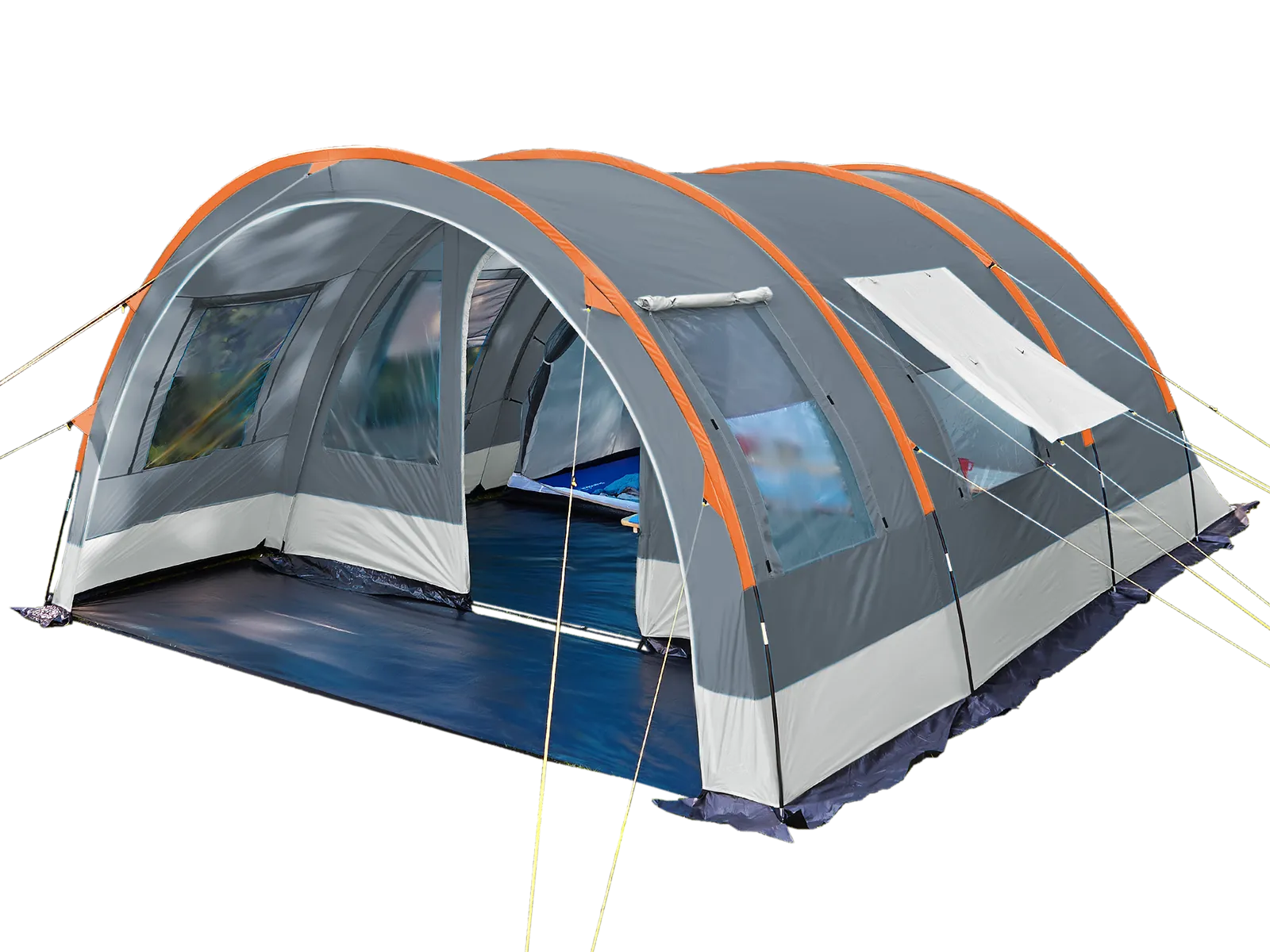 Skandika Helsinki 6 Tent Tunnel 6 Person in Grey & Orange (SKA0047)