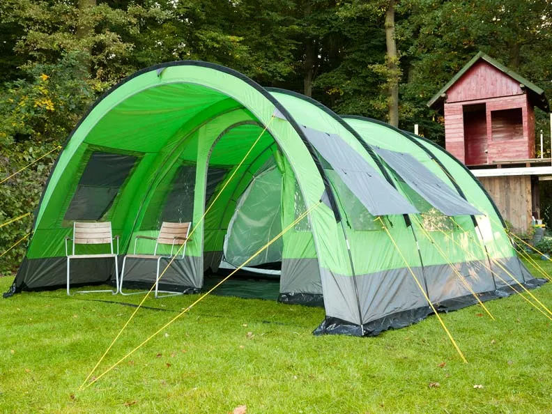 Skandika Helsinki 6 Tent Tunnel 6 Person in Grey & Orange (SKA0047)