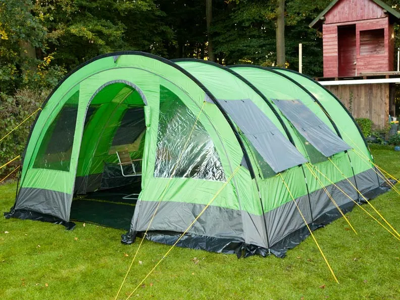 Skandika Helsinki 6 Tent Tunnel 6 Person in Grey & Orange (SKA0047)