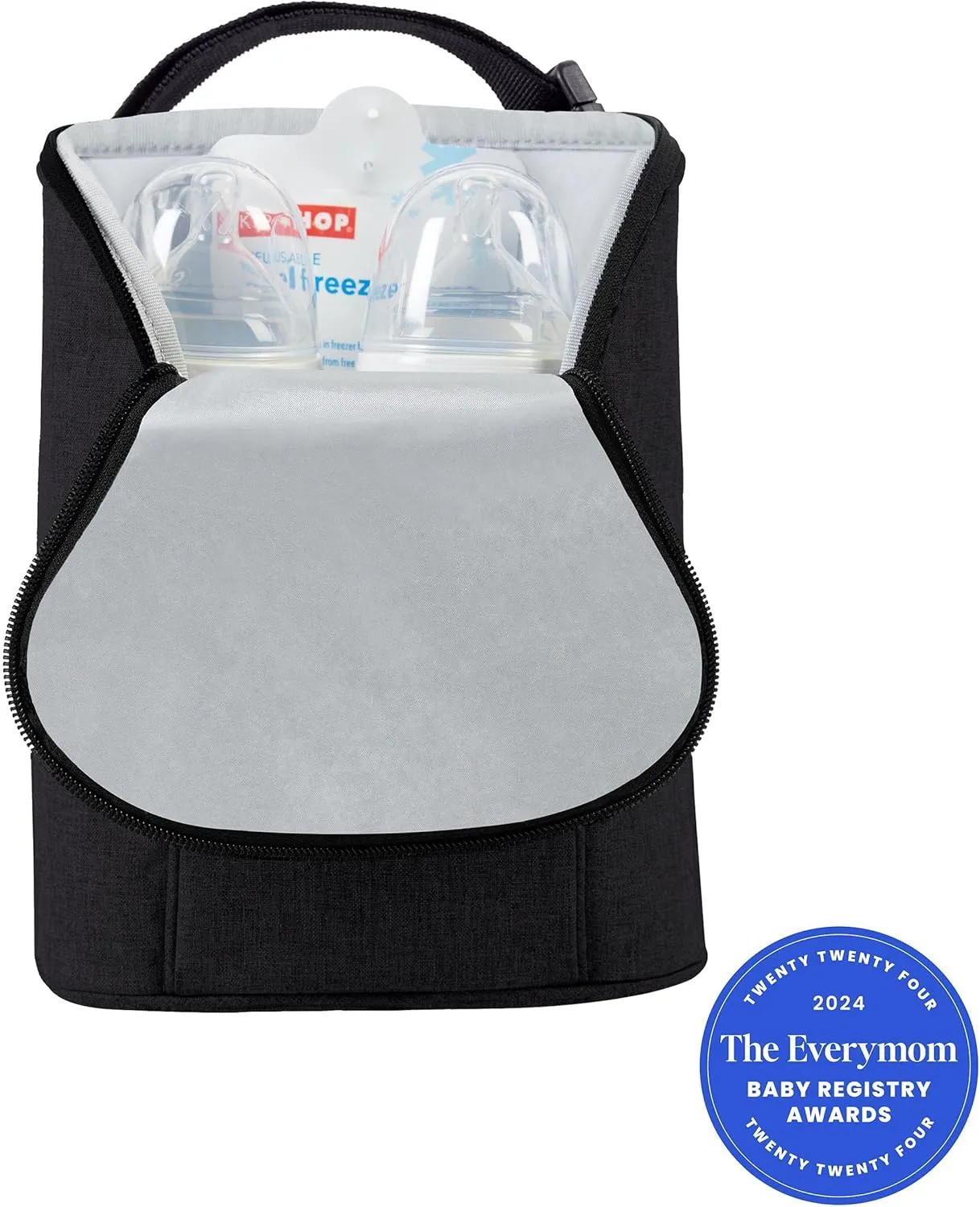 Skip Hop Baby Breastmilk Cooler Insulated Bottle Bag, Grab & Go, Chevron
