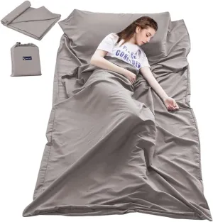 Sleeping Bag Liner Camping Sheets Travel Sheets for Hotel Lightweight Hotel Sheet Compact Sleep Bag Sack Breathable Travel Sleeping Bag for Hotels Camping Youth Picnic Adult Compact Sacks