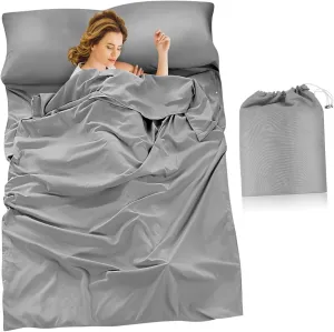 Sleeping Bag Liner Hotel Sleep Sack Breathable for Adults Camping Hiking Backpacking Compact Easy to Store