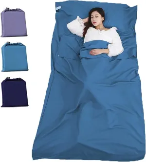 Sleeping Bag Liner Portable Travel Camping Sheets Lightweight and Compact Sleeping Sack Sheets for Adults Comfortable Liners for Traveling Hotel Camping Picnic Hostels Backpacking