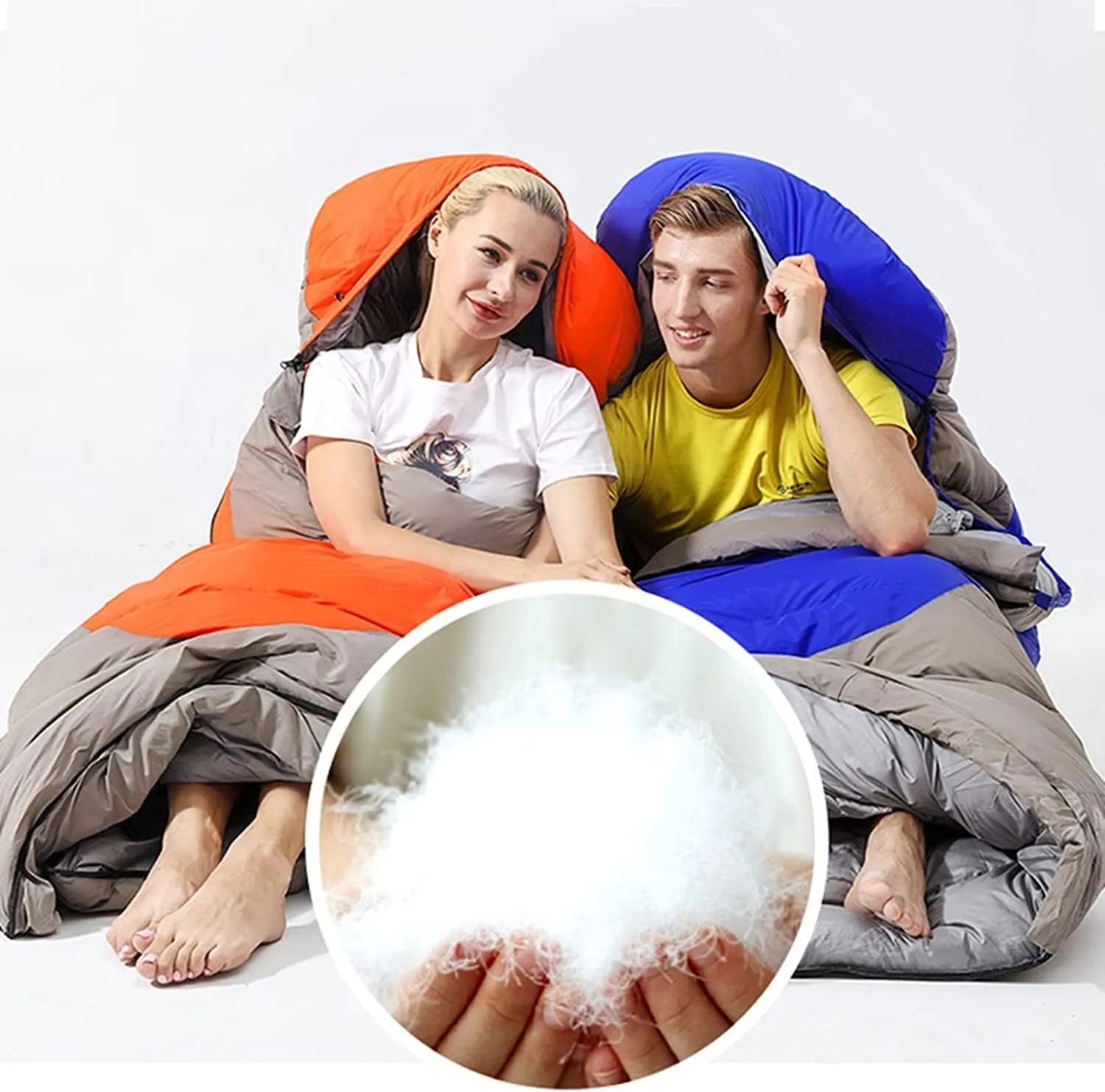 Sleeping Bags for Adults Children - Comfortable 3 Season Sleeping Bag Thickened Winter Sleeping Bag for Camping Hiking Outdoor