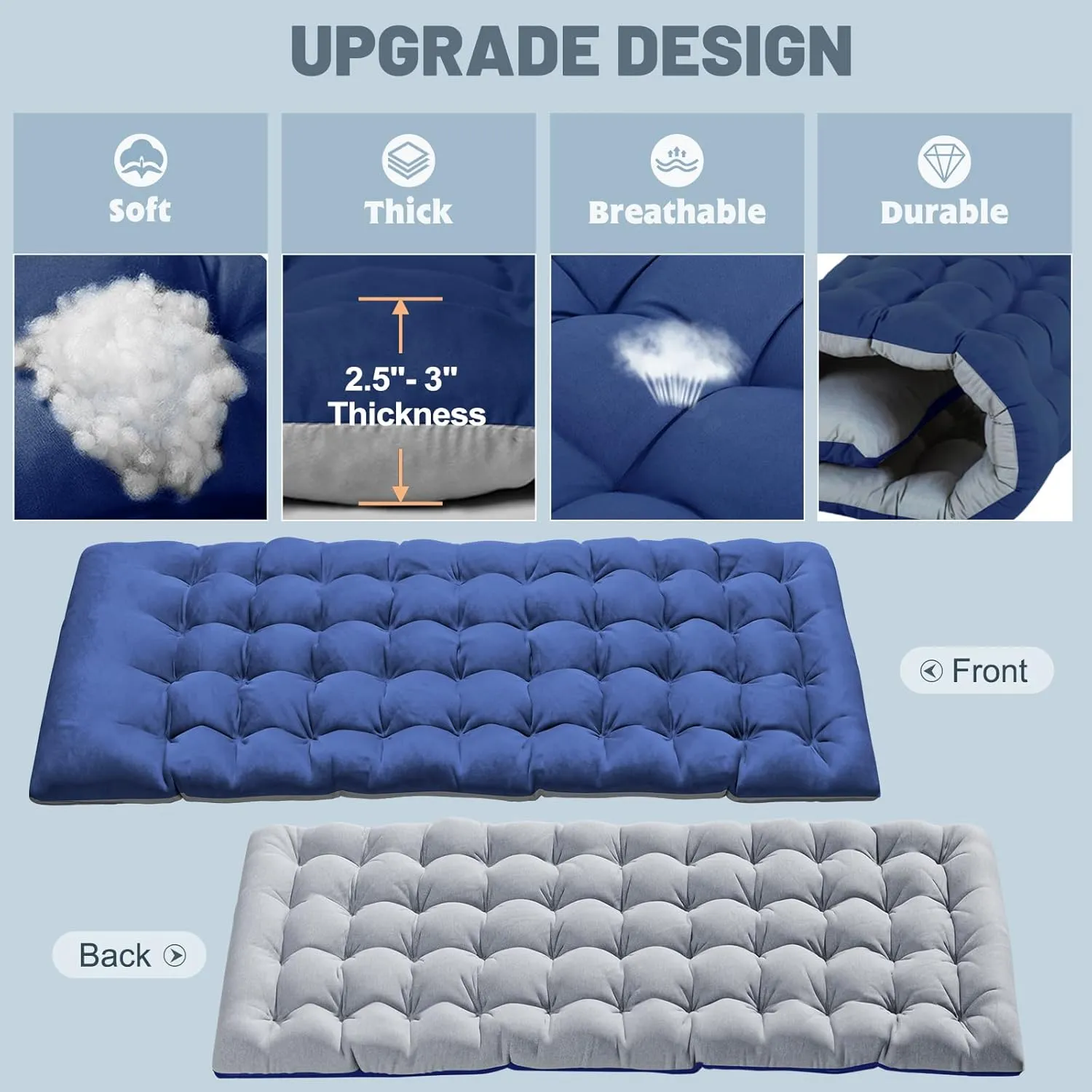Slsy Oversized XXL Camping Cot for Adults with Mattress, Portable Sleeping Cots, Camp Bed with Carry Bag for Outdoor Travel, Beach, Hiking