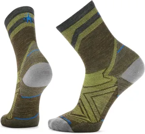 Smartwool Men's Run Zero Cushion Mid Crew Pattern Socks