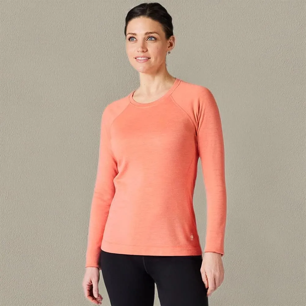 Smartwool Women's Classic Thermal Merino Base Layer Crew, Breathable Merino Wool Long Sleeve Thermal Shirt