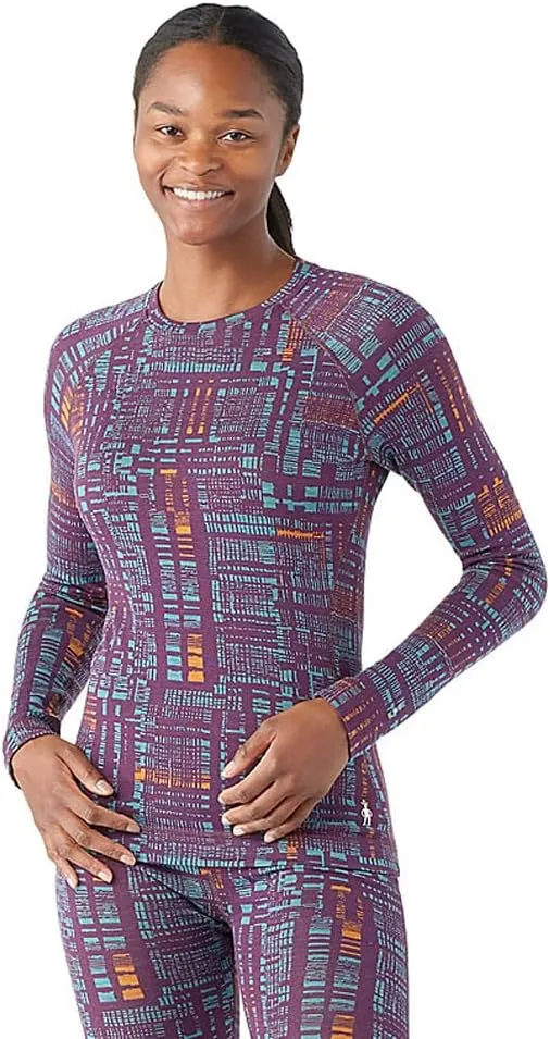 Smartwool Women's Classic Thermal Merino Base Layer Crew, Breathable Merino Wool Long Sleeve Thermal Shirt