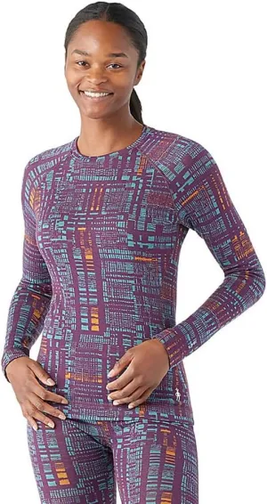 Smartwool Women's Classic Thermal Merino Base Layer Crew, Breathable Merino Wool Long Sleeve Thermal Shirt