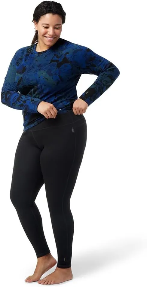 Smartwool Women's Plus Size Classic Thermal Merino Wool Base Layer — Mid Rise Bottom (Slim Fit) Black