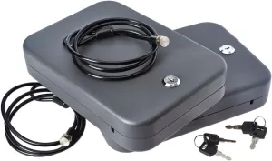 SnapSafe Portable Lock Box for Guns and Valuables, 2 Pack - Includes 2 Lock Boxes (Keyed Alike), 4 Keys and 1500 Pound Patented Security Cable - Thick 16-Gauge Steel - An Ideal Car Gun Safe