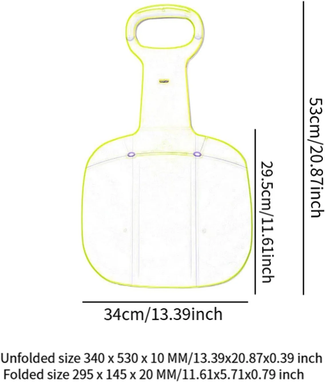 Snow Sled Snow Sledding with Handle Sand Sled Toboggan Sled for Boys Girls Kids Adults