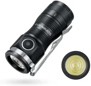 sofirn SC13 HCRI LED Small Flashlight USB C Rechargeable, Bright 1100 Lumens Pocket EDC Flashlight with IPX8 Waterproof, 519A 90  High CRI Mini Flash Light for Everyday Carry Camping Repairing
