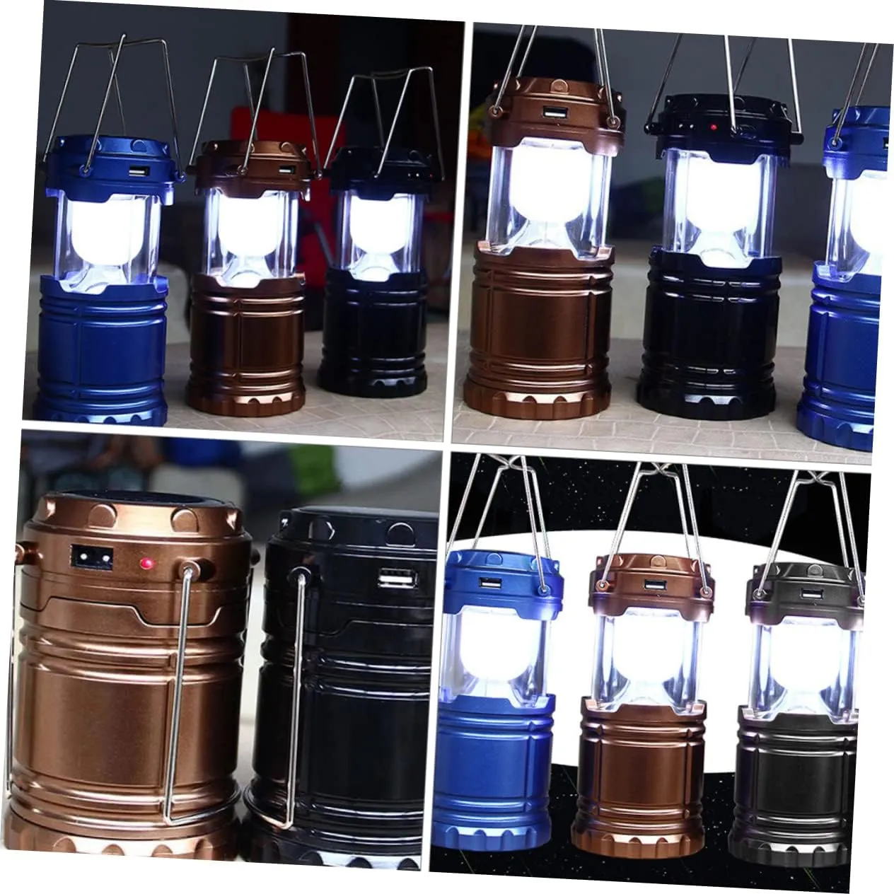 Solar Lanterns for Outside Camping Lights for Tent Solar Camping Light Tent Lamp Random Color