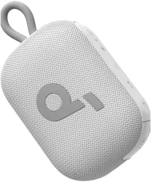 soundcore Select 4 Go Bluetooth Shower Speaker by Anker, IP67 Waterproof/Dustproof, Portable, Wireless, 20H Playtime, Floatable, Powerful Sound, Electronics for Outdoors/Home/Office/Travel/Party-White