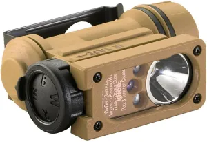 Streamlight 14102 Sidewinder Compact 55-Lumens Hands Free Military Flashlight with Helmet Mount & Lithium Battery in Clamshell, Coyote